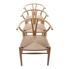 CH24, Wishbone Chair by Hans J Wegner, Carl Hansen & Son 1949, Soap Treated Oak