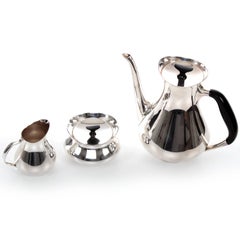 Coffee Set by Hans Bunde, Cohr, 1950s, Set of Creamer, Sugar Bowl and Coffee Pot