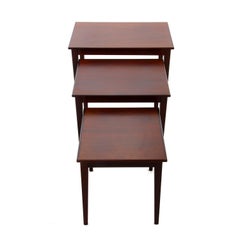 Rosewood Nesting Tables, 1950s, Set of Danish Mid-Century Modern Nested Tables