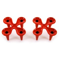 Clover Leafs 'Pair, ' Taper Holders by Jens H. Quistgaard, Dansk Designs, 1960
