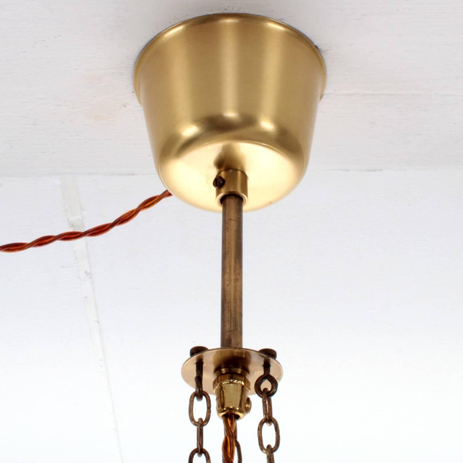 Prism Pendant by Vitrika, 1960s, Danish Midcentury Regency Style Hanging Light 3