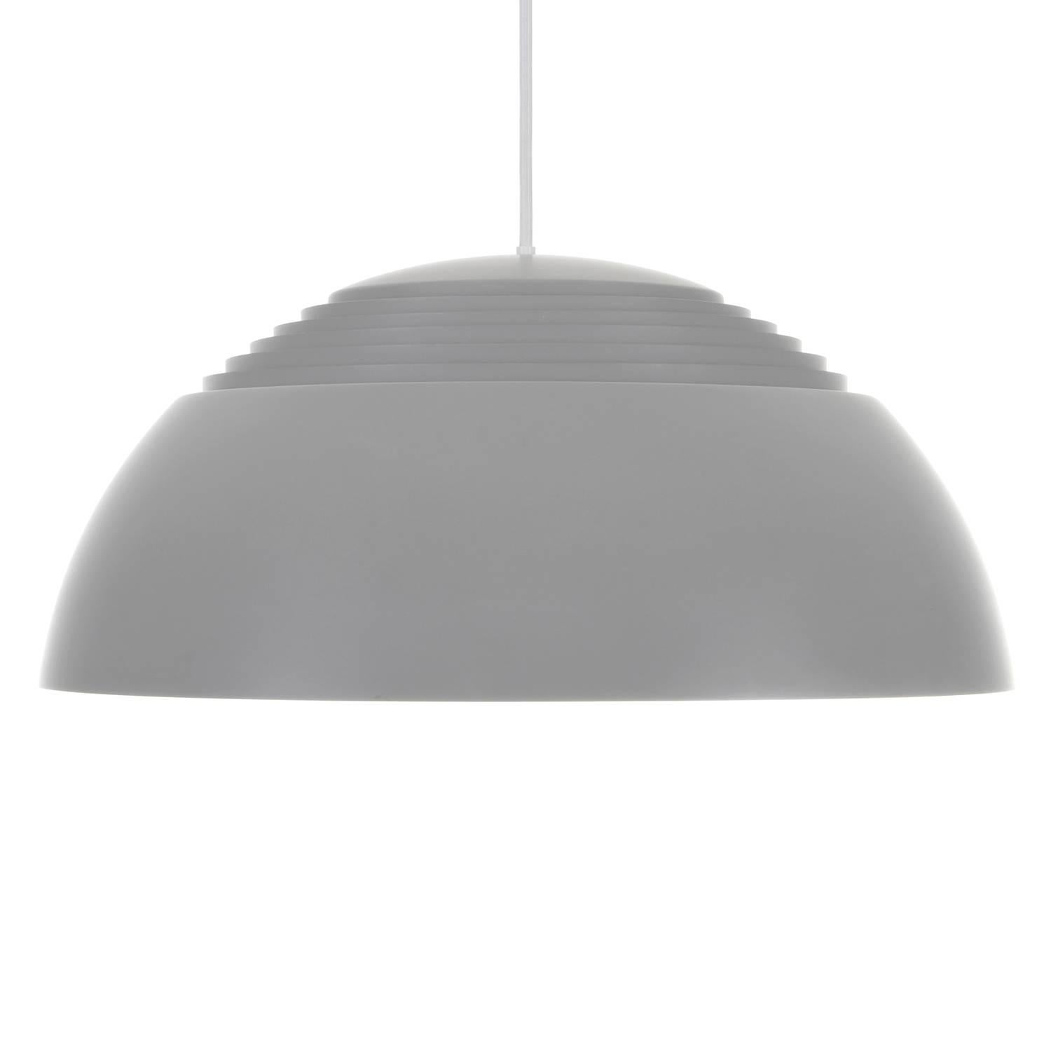AJ Pendant, Large Light Gray Hanging Lamp by Arne Jacobsen, 1957, Louis Poulsen