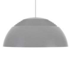 AJ Pendant, Large Light Gray Hanging Lamp by Arne Jacobsen, 1957, Louis Poulsen