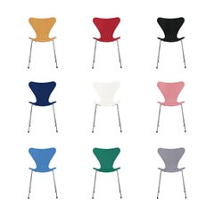 Vintage Series 7 Chairs by Arne Jacobsen, Fritz Hansen, 1955, Restored in Custom Colors