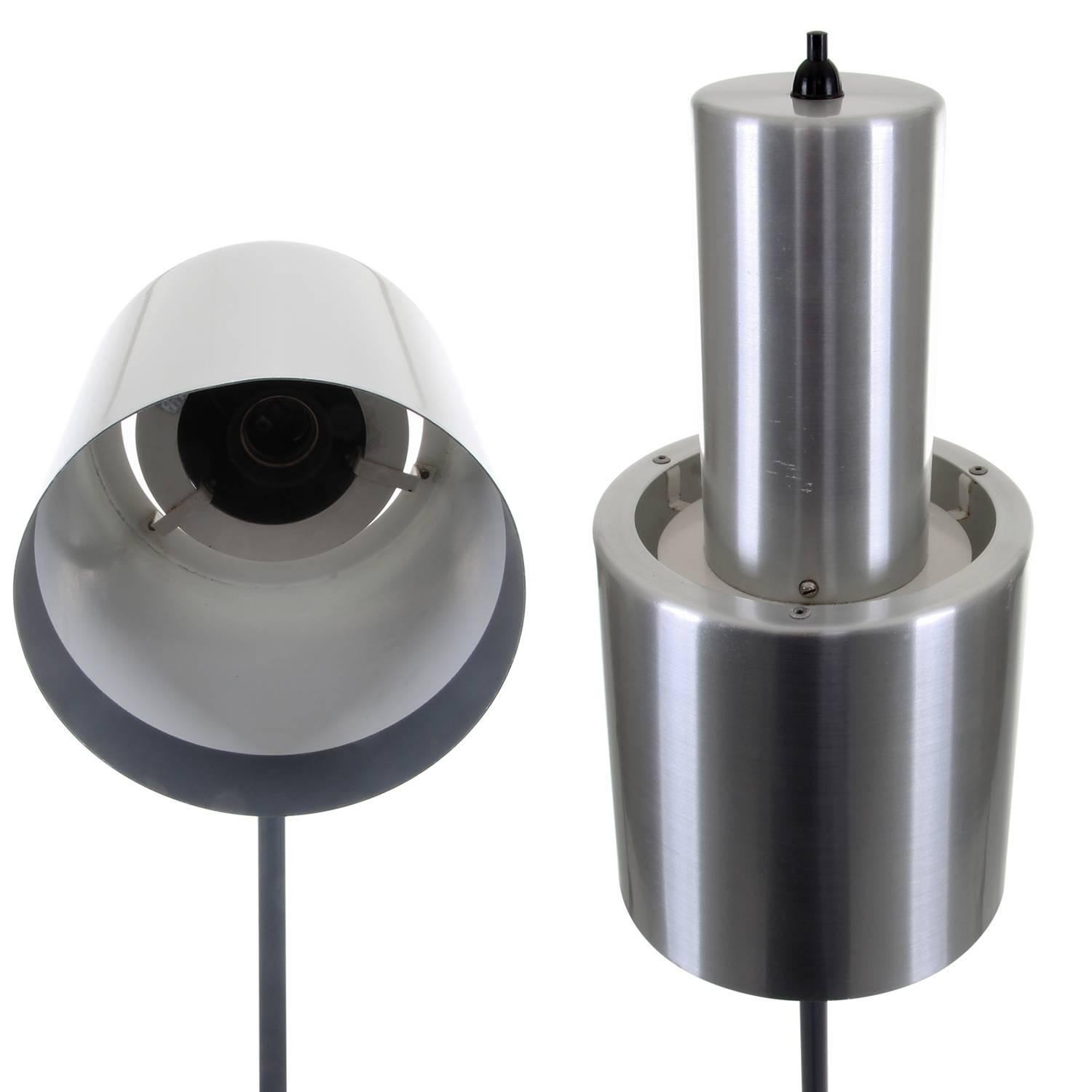 Studio, Vintage Aluminum Floor Lamp by Jo Hammerborg for Fog & Mørup in 1963 For Sale 1