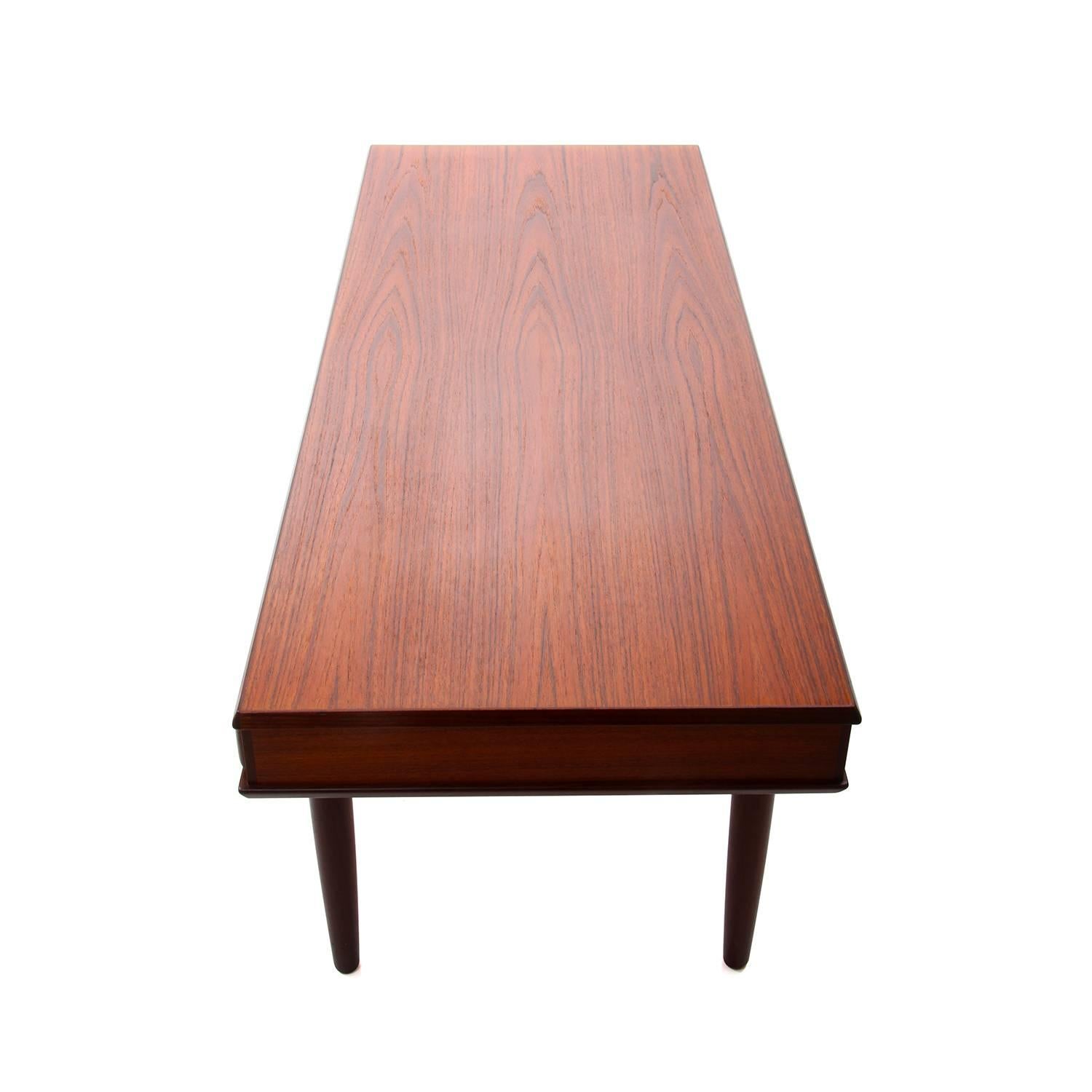 Teak Coffee Table by Danish Furniture Maker, 1960s Scandinavian Modern Table For Sale 3