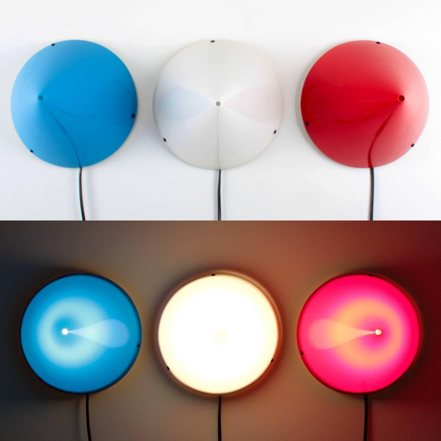 Modern Cone Lights, Set of Three by Verner Panton, Polythema, 1995, Ultra Rare Lights For Sale