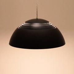 AJ Pendant, Black Hanging Lamp by Arne Jacobsen, 1957, Louis Poulsen