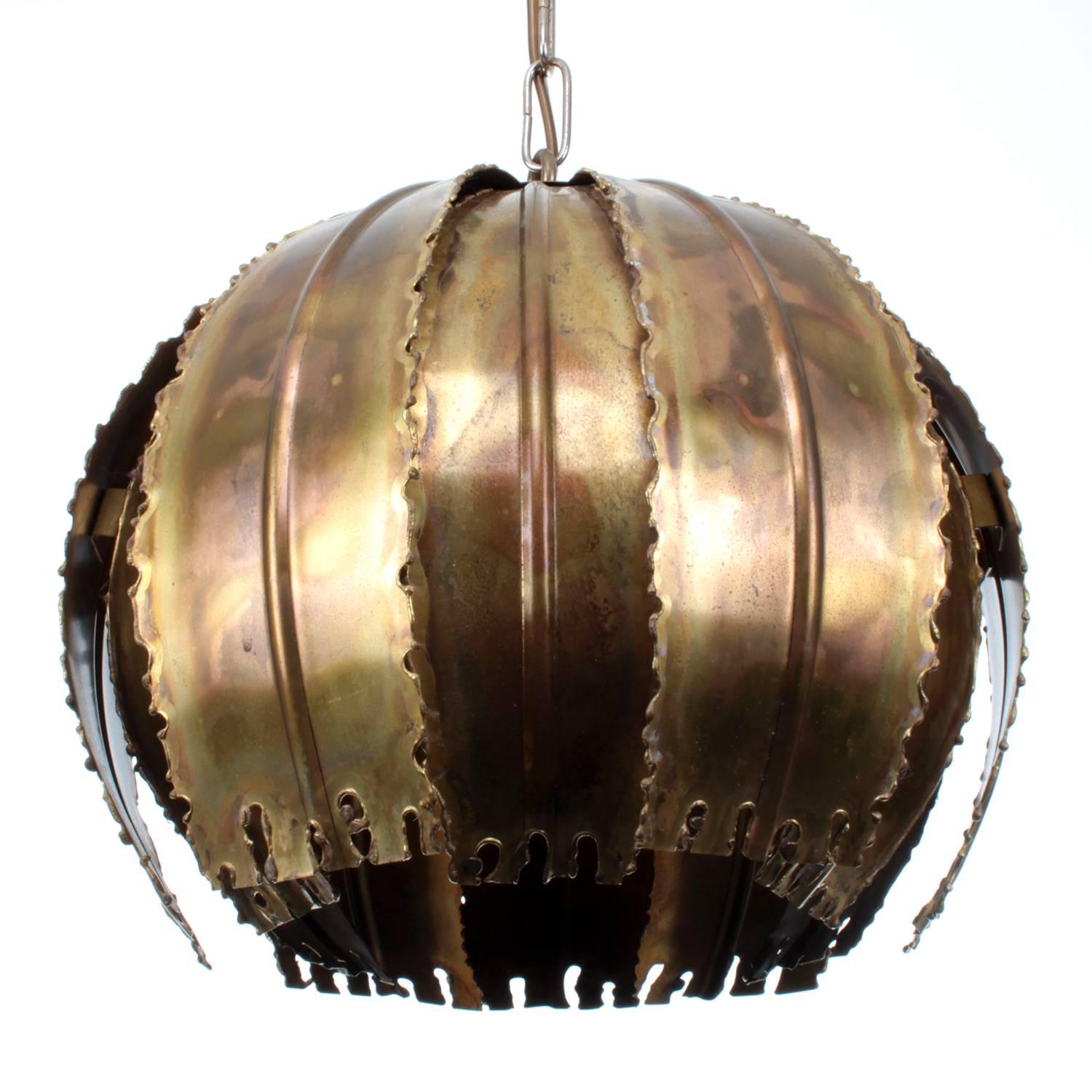 Mid-Century Modern Type 6404, Brass Pendant by Holm Sorensen, 1960s Danish Eclectic Light For Sale