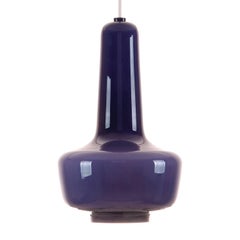 Vintage Kreta, Purple Blown Glass Light by Jacob E. Bang, 1964, Fog & Mørup, Holmegaard