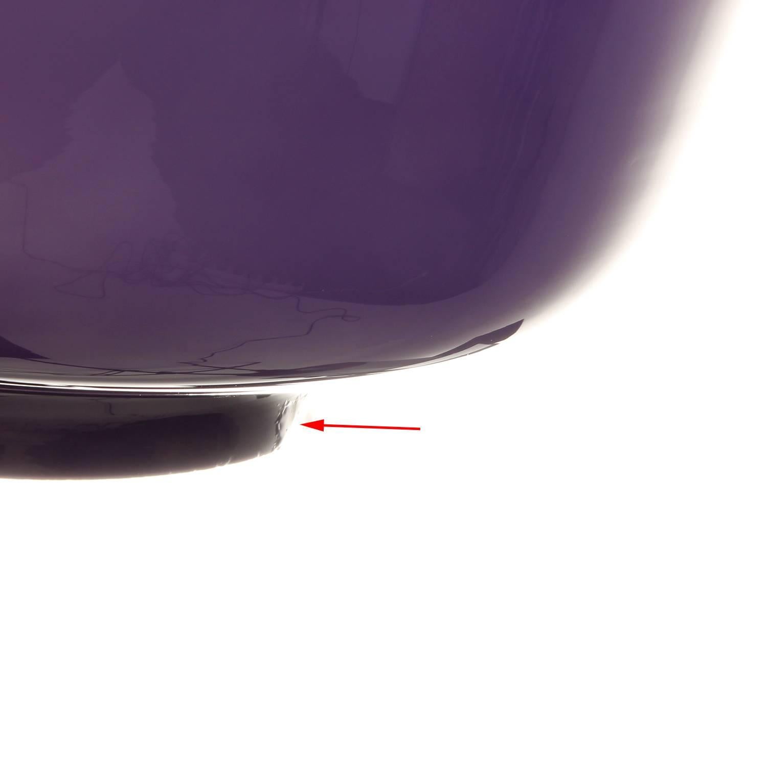 Kreta, Purple Blown Glass Light by Jacob E. Bang, 1964, Fog & Mørup, Holmegaard For Sale 2