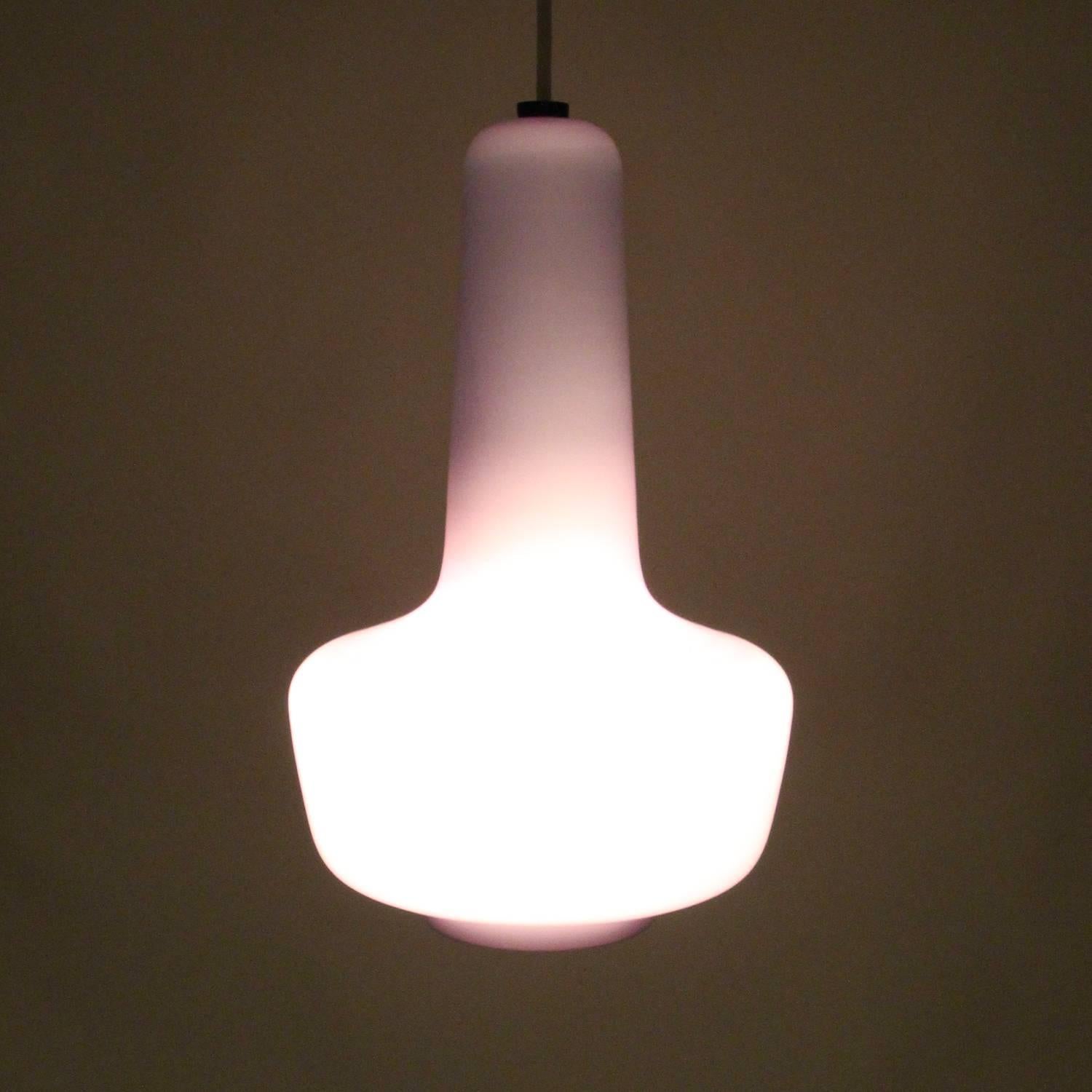 20th Century Kreta, Purple Blown Glass Light by Jacob E. Bang, 1964, Fog & Mørup, Holmegaard For Sale