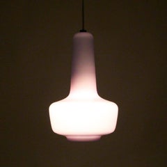Kreta, Purple Blown Glass Light by Jacob E. Bang, 1964, Fog & Mørup, Holmegaard