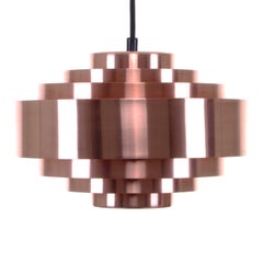 Ultra, Copper Pendant Light by Jo Hammerborg, 1963, Fog & Mørup