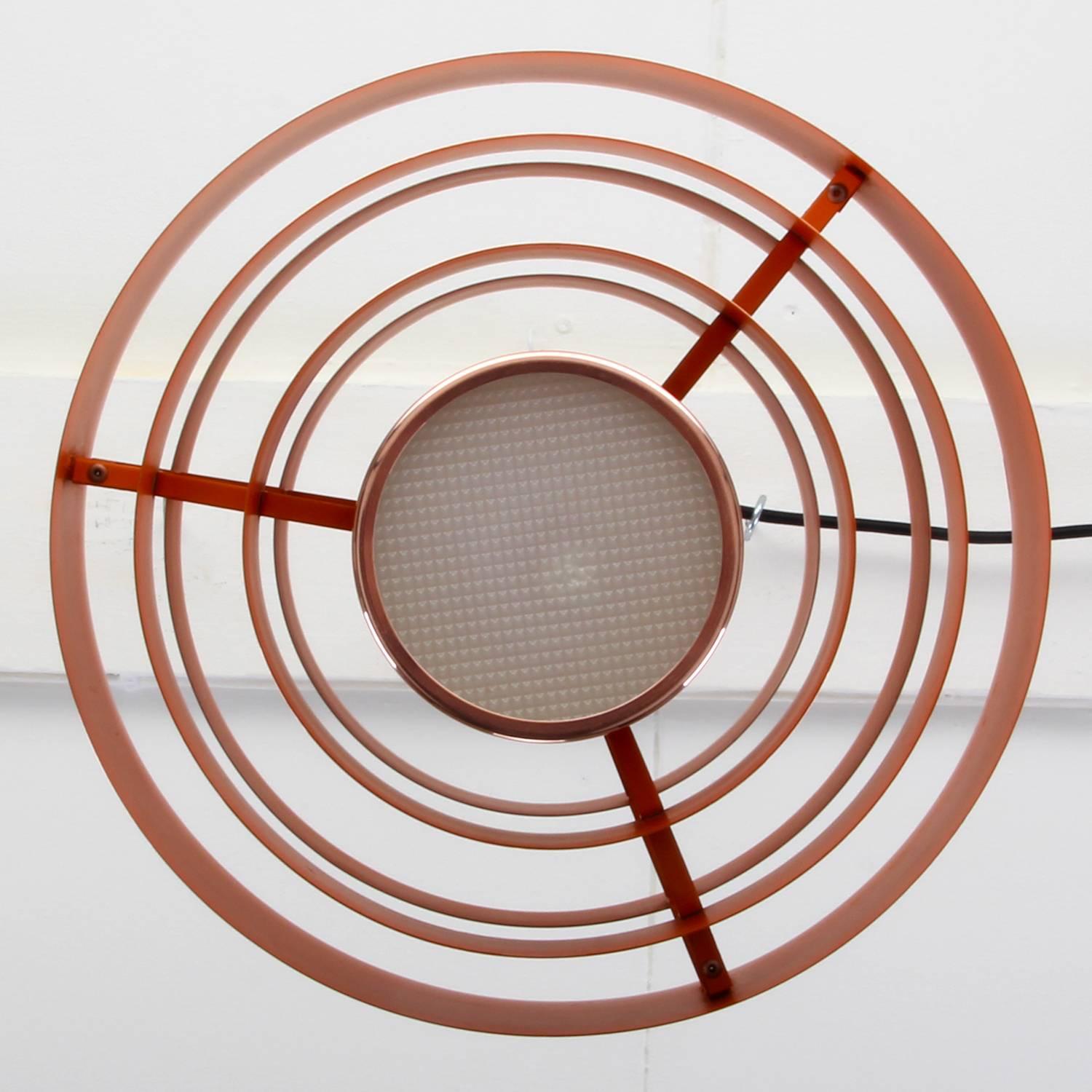 20th Century Ultra, Copper Pendant Light by Jo Hammerborg, 1963, Fog & Mørup For Sale