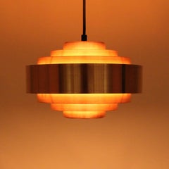 Ultra, Copper Pendant Light by Jo Hammerborg, 1963, Fog & Mørup