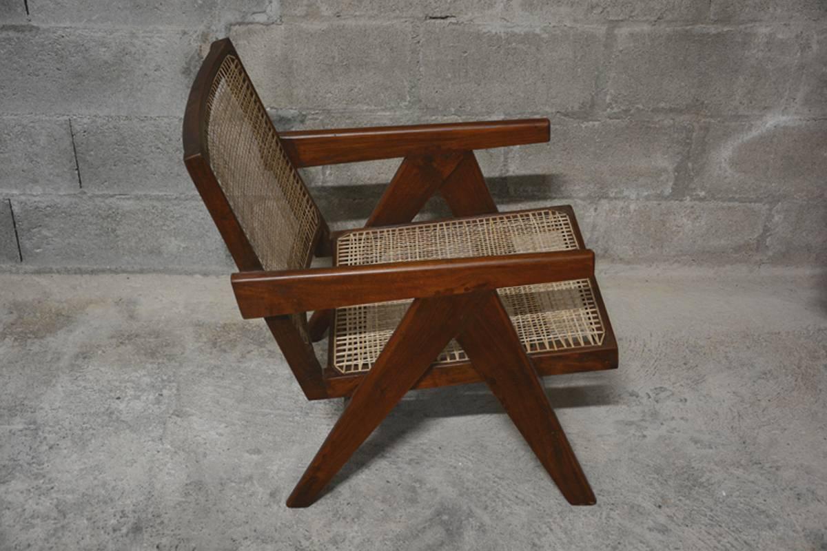 Indian Pierre Jeanneret  Easy Armchairs, circa 1955