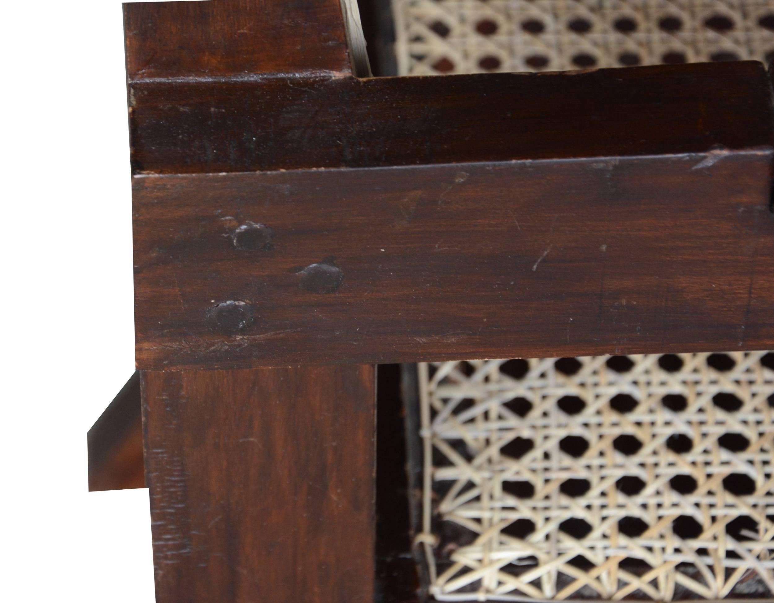 Mid-20th Century Pierre Jeanneret Writing Cane Chair For Sale