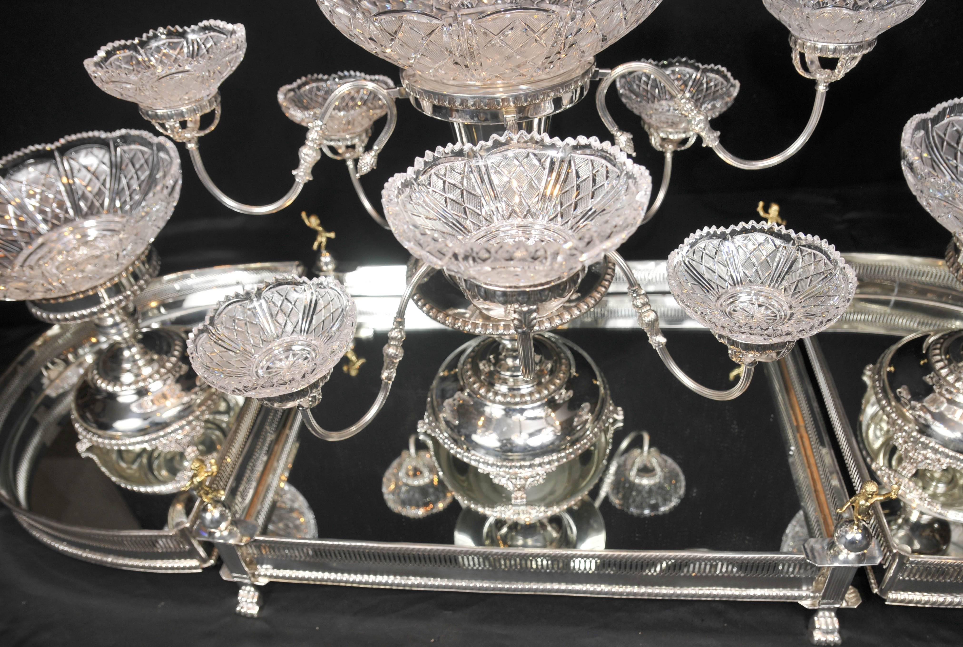 English Sheffield Silver Plate Centrepiece Bowl For Sale 4