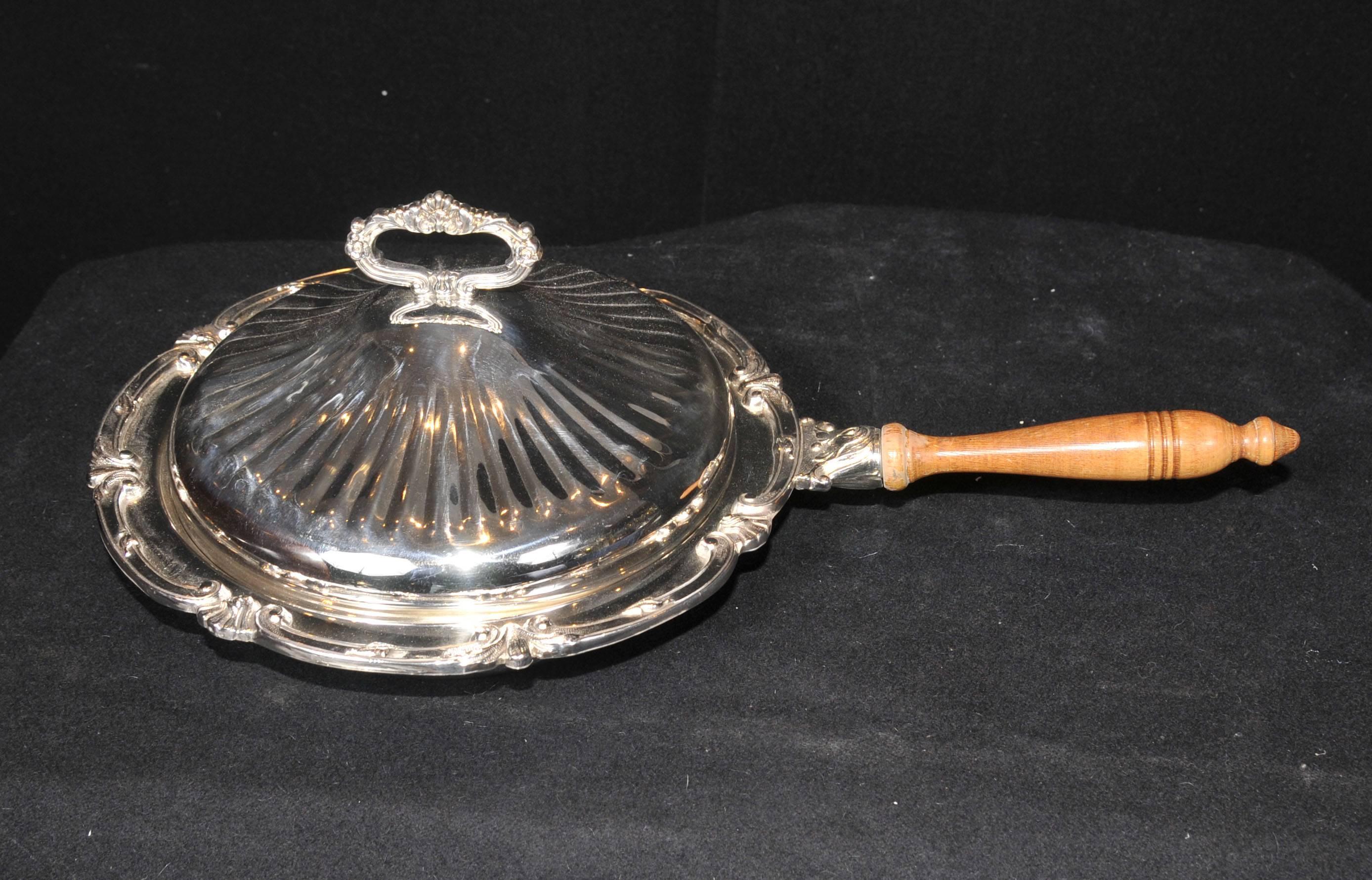 English Victorian Style Silver Plate Lazy Susan Server For Sale 4