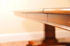English Regency Style Walnut Extending Dining Table