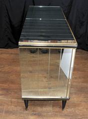 Antique Art Deco Mirrored Cabinet Chest of Drawers, 1920s Furniture