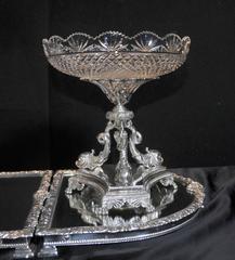 Elkington Sheffield Silver Plate Epergne Centerpiece Cherub Dish