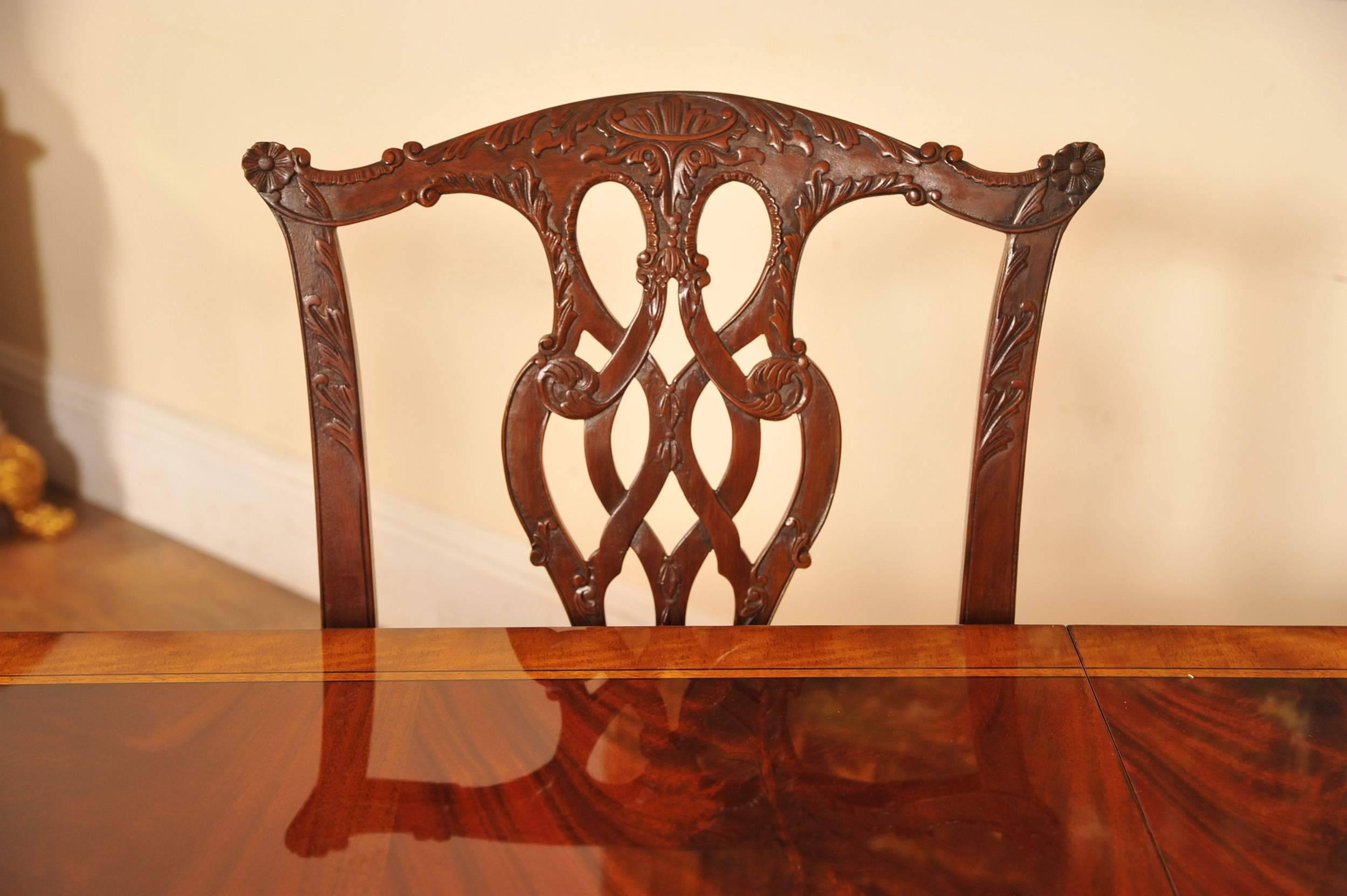 regency style dining table and chairs