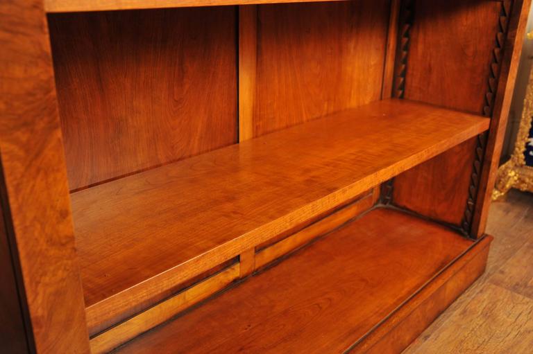 Pair of Walnut Victorian Style Bookcases Open Bookcase For Sale at 1stDibs