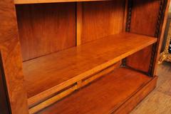 Pair of Walnut Victorian Style Bookcases Open Bookcase