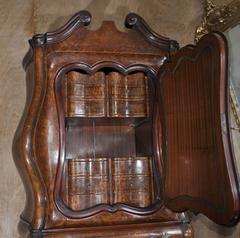 Italian Venetian Style Bureau Bookcase in Walnut