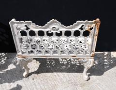 Pair of Cast Iron Coalbrookdale Style Horseshoe Garden Benches