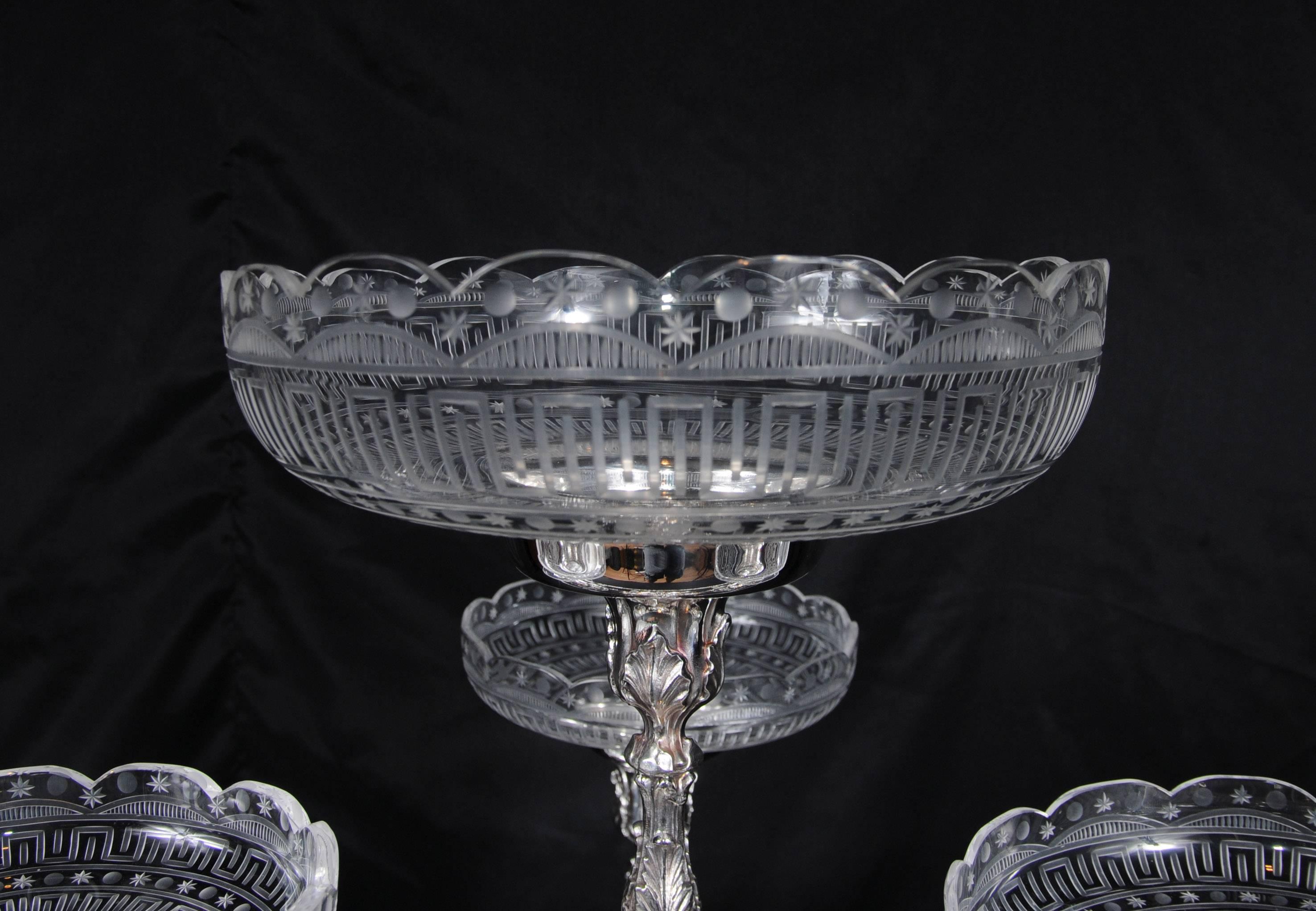 You are viewing a gorgeous English Sheffield silver plate centrepiece.
Hard to describe this stunning work of art and craftsmanship, hope the photos do it some justice!
The amazing thing about this piece is that the central piece can either be