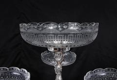 Elkington Silver Plate Centrepiece Epergne Cherub Candelabra