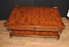 Regency Style Coffee Table Burr Walnut Tables