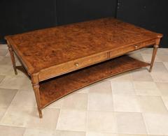 Regency Style Burr Walnut Coffee Table