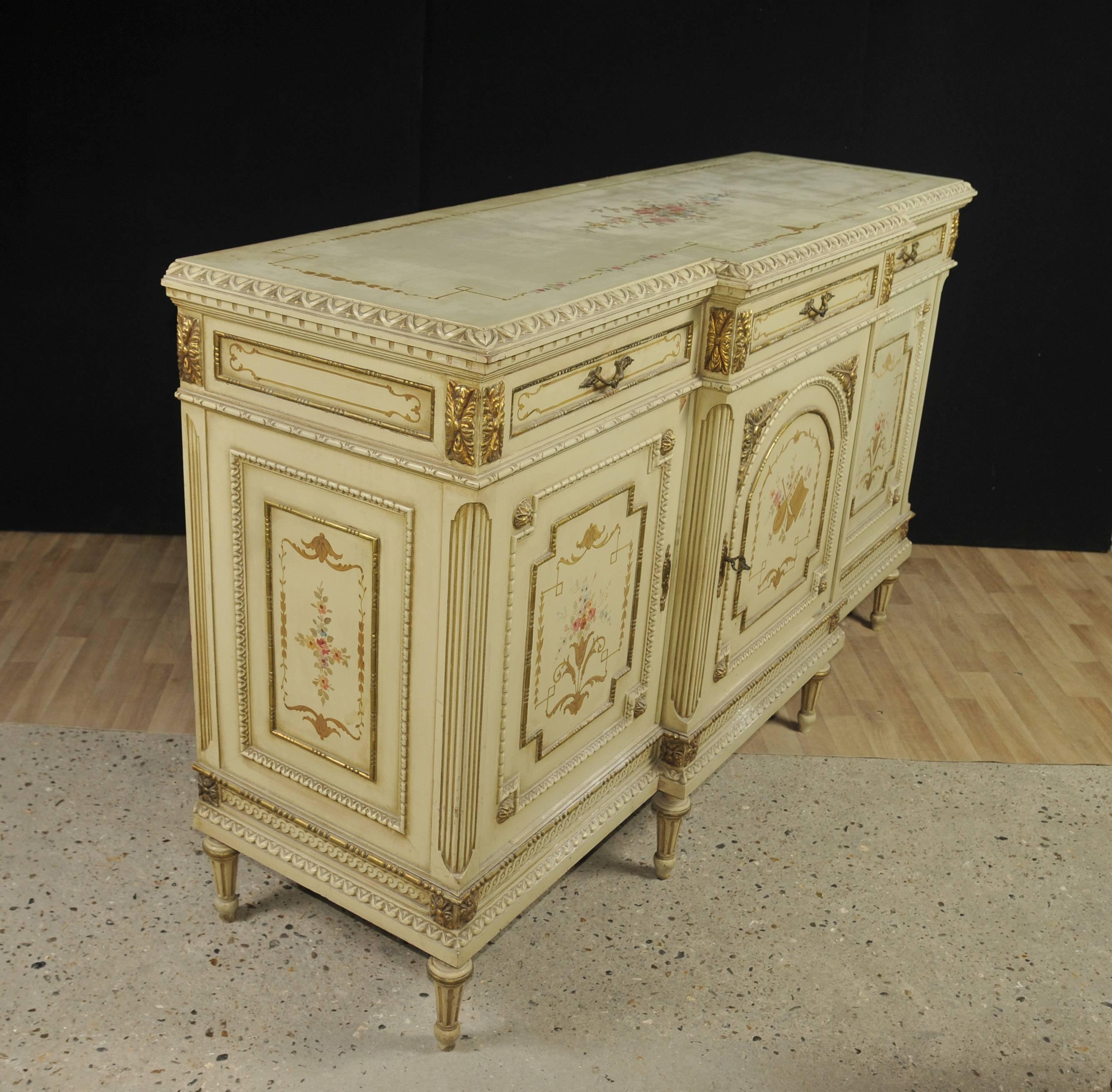 French Classical Painted Cabinet Sideboard Server For Sale 2