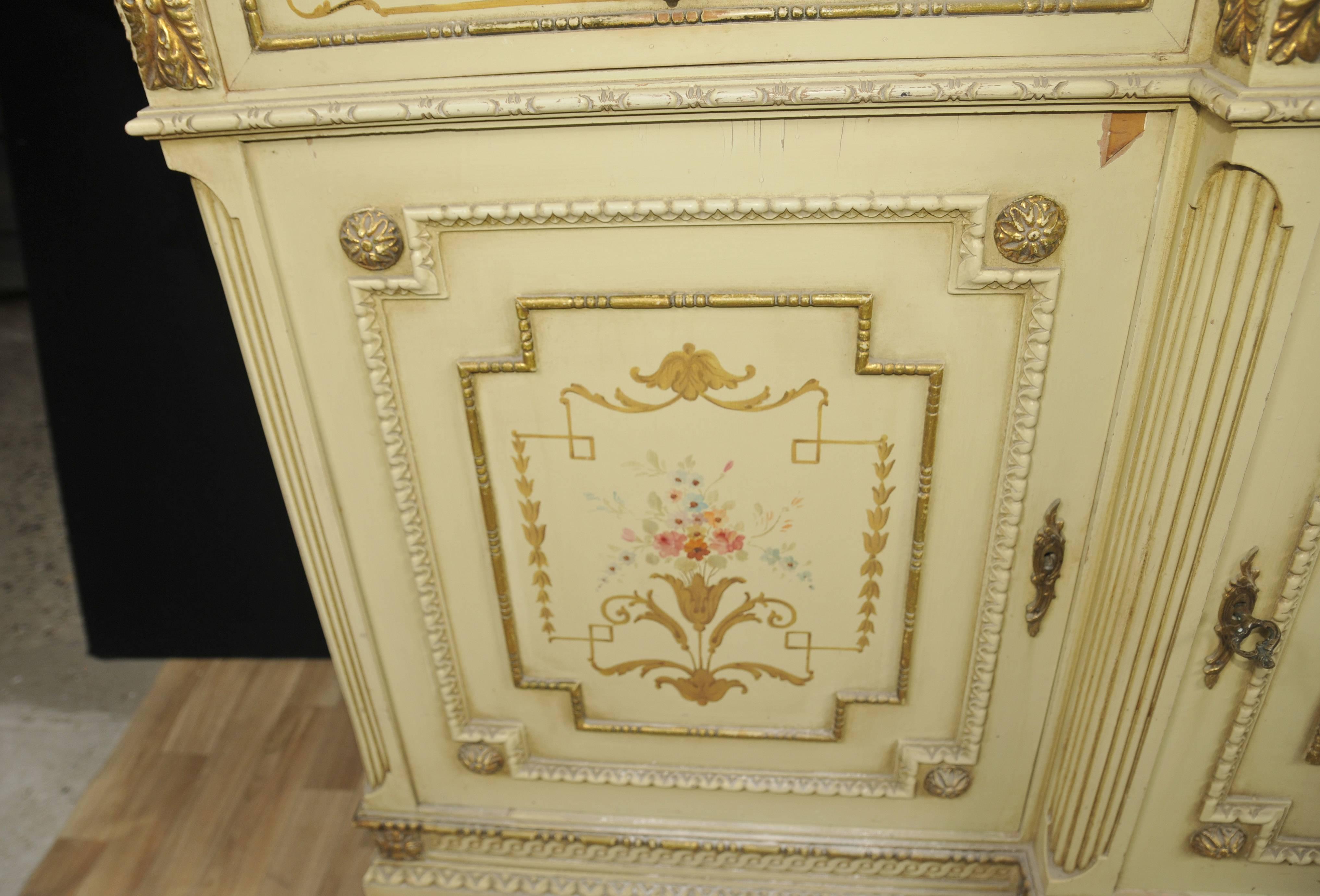 French Classical Painted Cabinet Sideboard Server For Sale 3