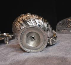 Pair of Sheffield Silver Plate Cherub Bowls Dishes Centerpiece