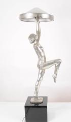 Art Deco Style Bronze Danseuse Table Lamp Figurine Dancer