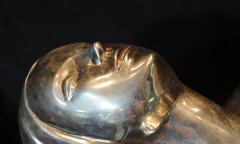 Extra Large Silver Bronze Art Deco Style Biba Lamp Floor Light Lamps Statue