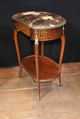 Pair of French Empire Style Kidney Bean Side Tables Cocktail Table