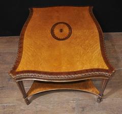 Regency Style Satinwood Coffee Table Inlay Oggee Tables
