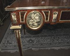 French Empire Style Desk Writing Table Bureau Plat Kingwood