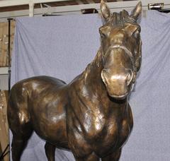Lifesize French Bronze Horse Statue Architectural Bronze