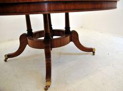 Regency Style Centre Dining Table in Satinwood Marquetry Inlay Tables