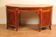 Regency Style Mahogany Kidney Desk Furniture