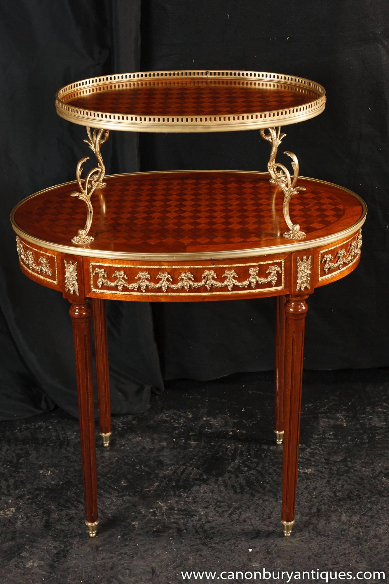 French Empire Style Etagere Side Table Tiered Pastry Table In Good Condition For Sale In Potters Bar, Herts