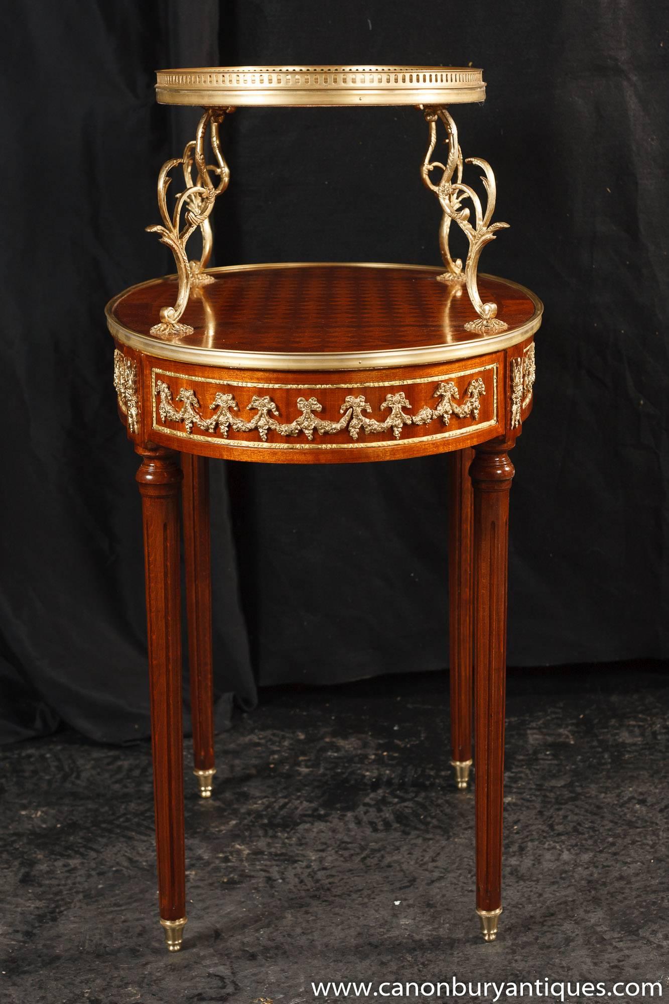 French Empire Style Etagere Side Table Tiered Pastry Table For Sale 3
