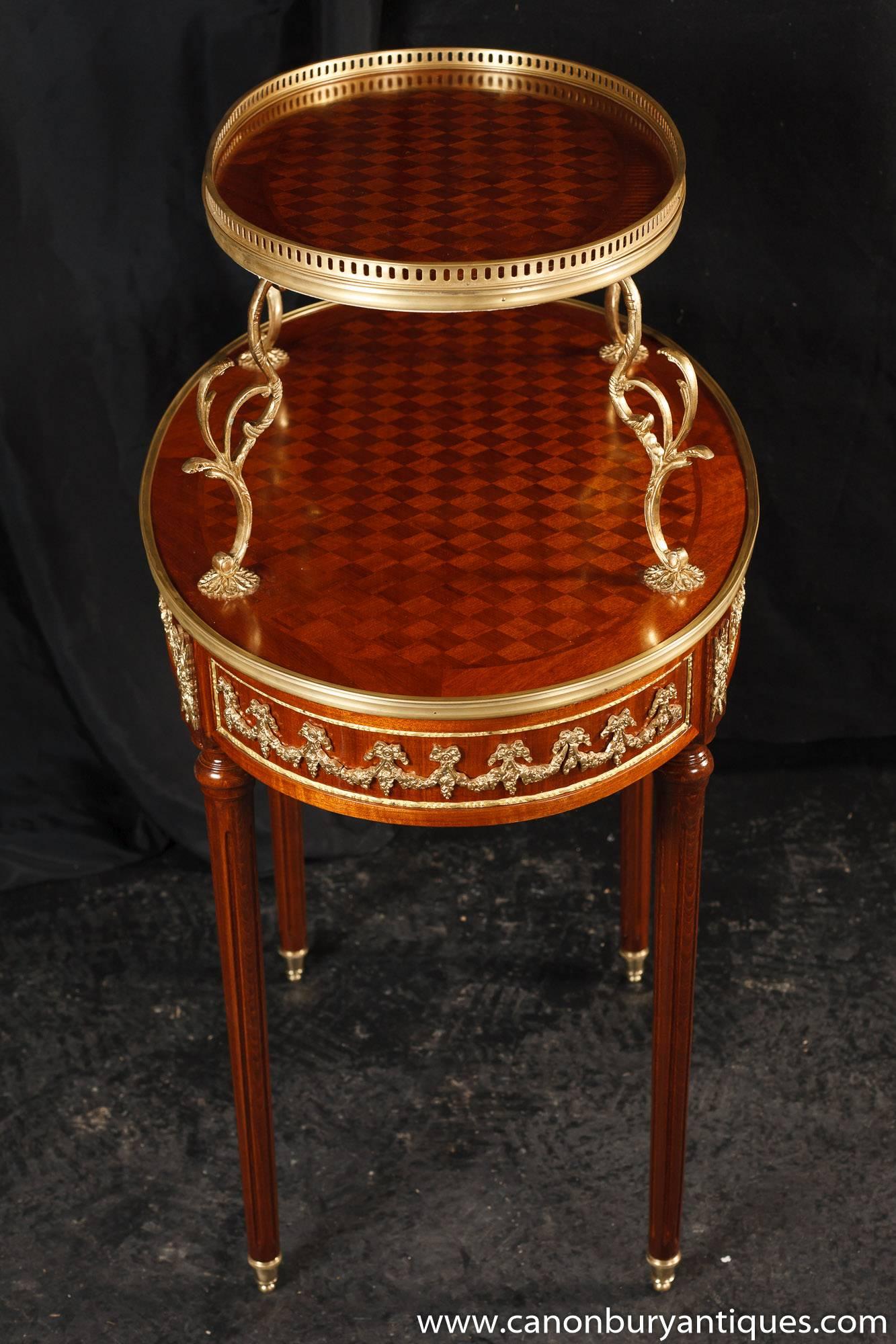 French Empire Style Etagere Side Table Tiered Pastry Table For Sale 4